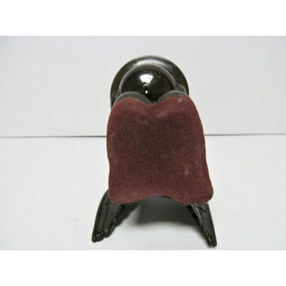 Vintage Bronze Cherub Angel Incense cone burner Candle holder Figurine - Picture 5 of 11